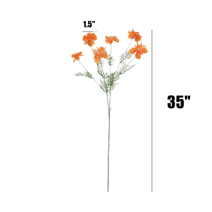 Bulk 35 inches Tall Cosmo Spray Stems Artificial Daisy Silk Flowers Wholesale