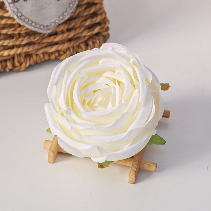 Bulk Cabbage Rose Flower Heads Silk Flowers for DIY Wedding Bouquets Centerpieces Baby Shower Party Home Decorations Wholesale