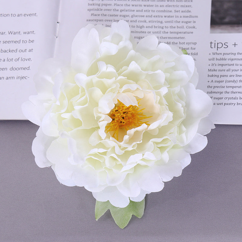 Bulk 2pcs Faux Peony Flowers Heads for Crafts Wholesale