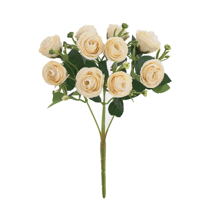 Bulk 11.8" Mini Rose Bush Bouquet for Wedding Crafts Wholesale