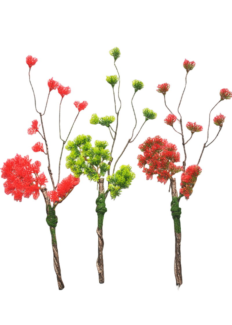 Lot de 5 branches de pin bouclées en vrac pour bonsaï de Noël, plantes artisanales, arrangements en gros