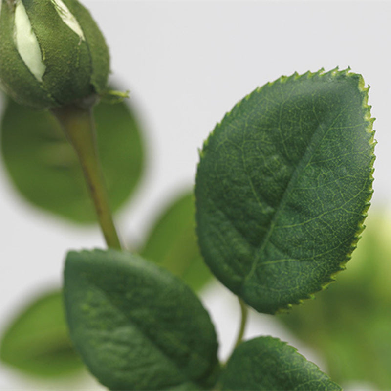 Tiges de rosiers bouclés en vrac de 20 pouces Arrangement de fleurs artificielles au toucher réaliste en gros