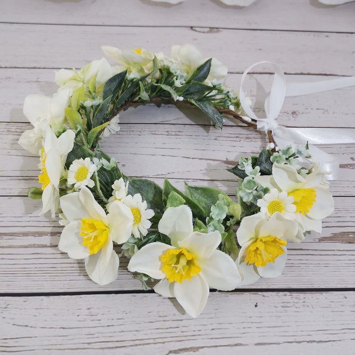 Bulk Daffodil Flower Headband for Wedding Spring Festival Daffodil Events Party Wholesale