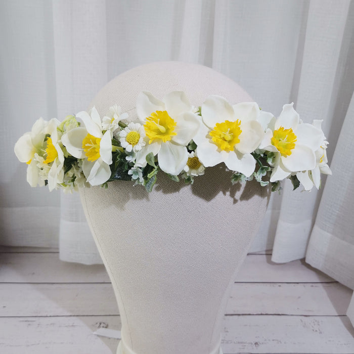 Bulk Daffodil Flower Headband for Wedding Spring Festival Daffodil Events Party Wholesale