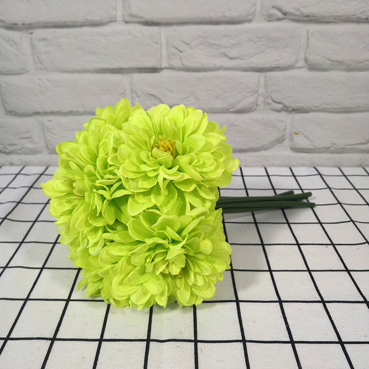 Bulk 10 Bundles 11.8" Artificial Dahlia Bouquet Dahlia Flowers Artificial Wholesale
