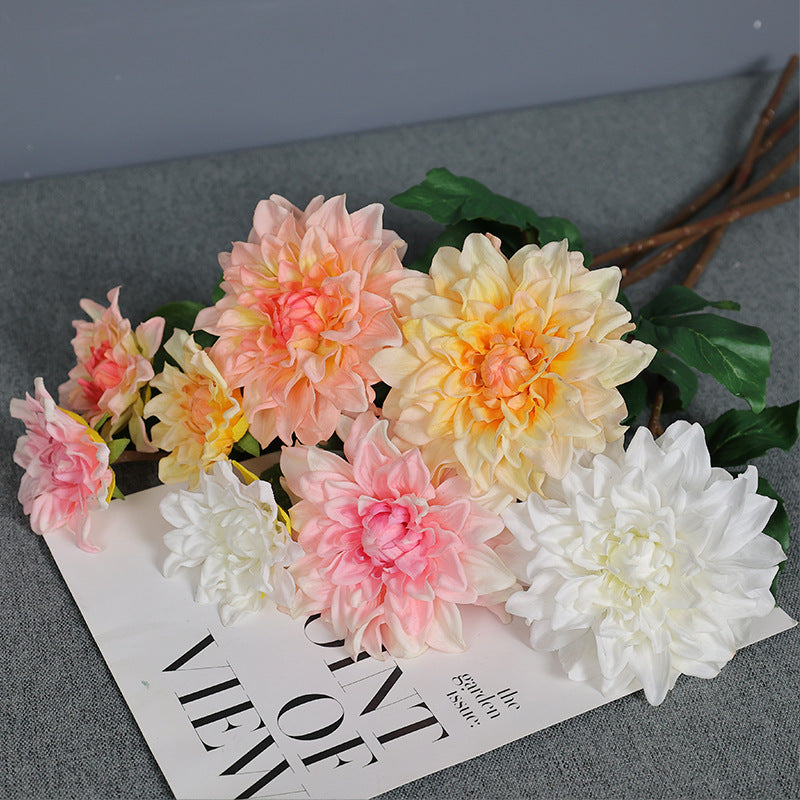 Tiges de dahlia en vrac Arrangements floraux Événements floraux artificiels Vente en gros 