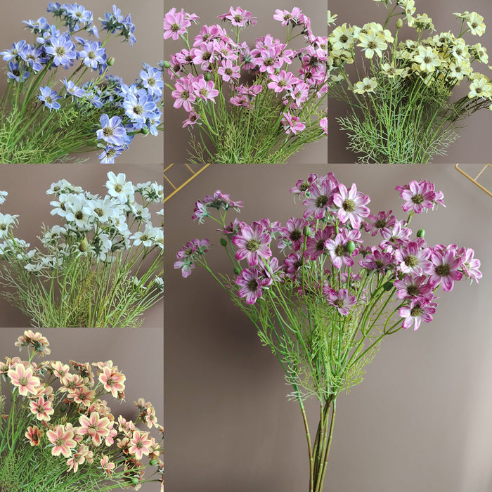Bulk Exclusive Daisy Spray Stems Silk Floral Artificial Spring Decorations Wholesale