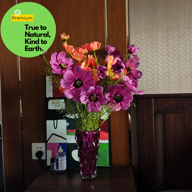 Tiges de pulvérisation de marguerites Cosmos Real Touch de qualité supérieure