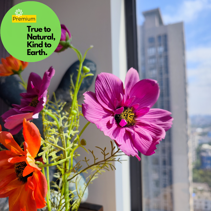 Tiges de pulvérisation de marguerites Cosmos Real Touch de qualité supérieure