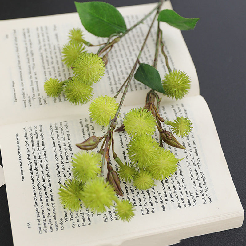 Branches de boules de pissenlit en vrac de 20 pouces Tiges de fleurs artificielles florales vertes d'été Jaune Vente en gros