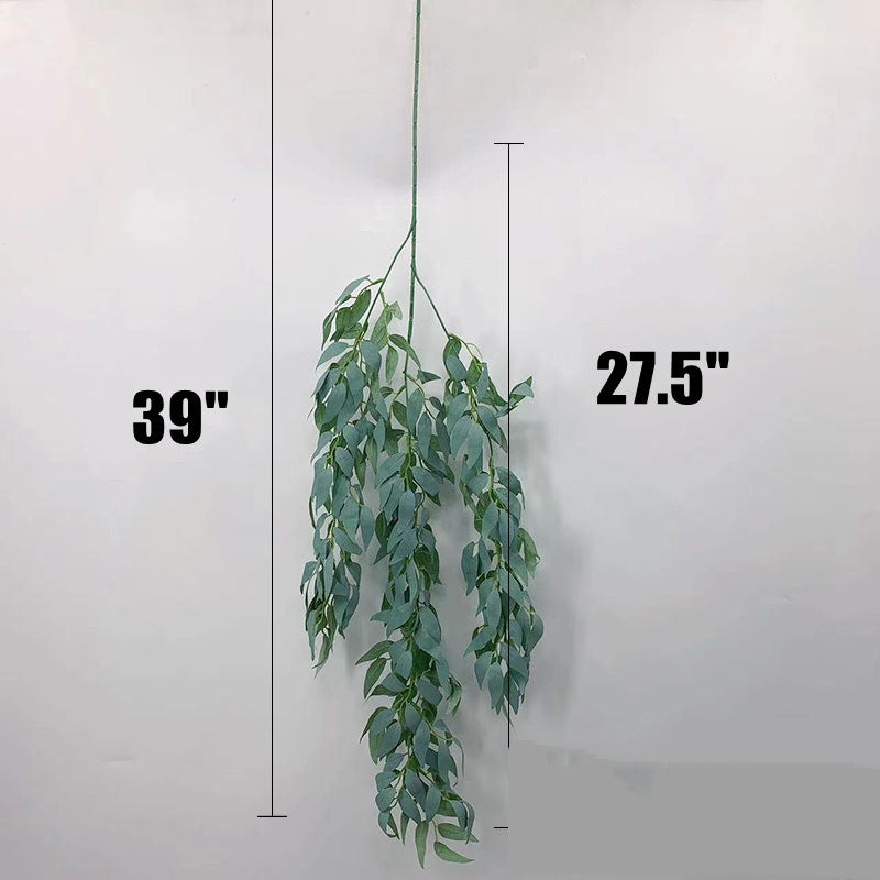 Bulk 39" Realistic Artificial Hanging Willow Leaf Twig Vines for Decoration Wholesale