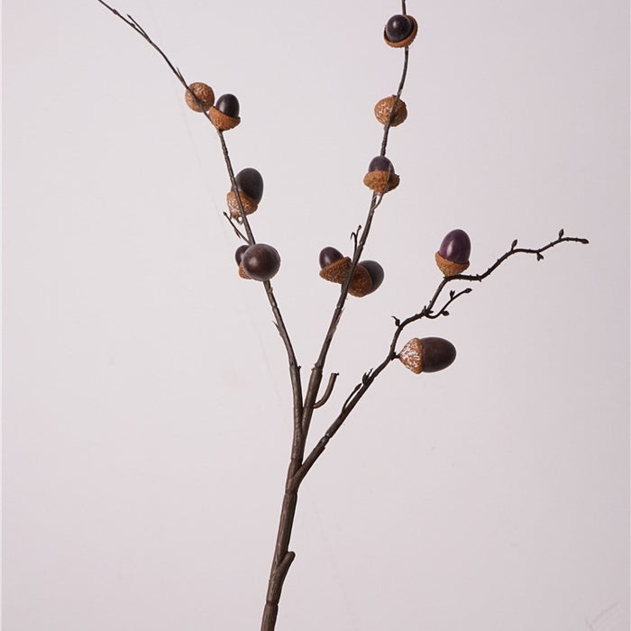 Bulk 29" Artificial Fruits Acorns Branches Stems - Realistic Fall and Winter Centerpiece for Mantel, Table, Home Decor Wholesale