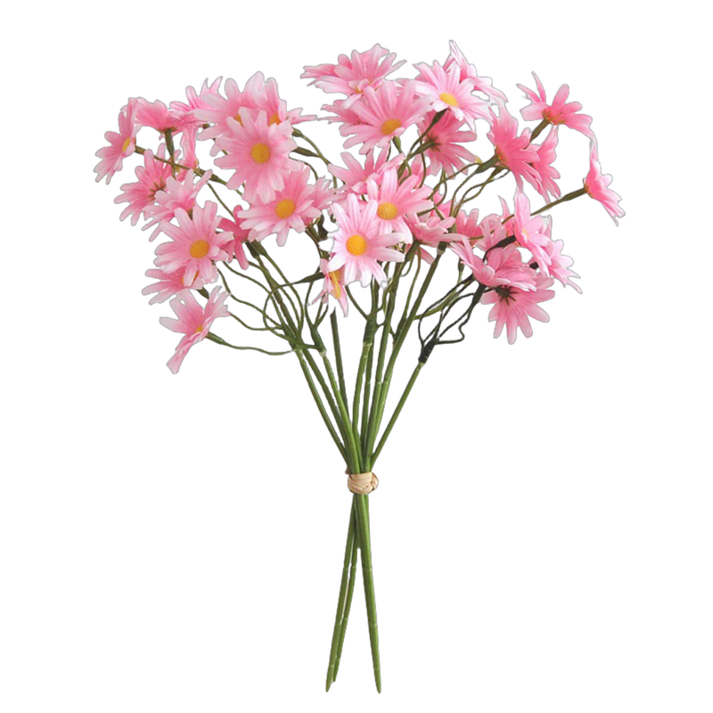 Bulk 10.6" Daisy Stems Lifelike Silk Floral Arrangements for Weddings Crafts DIY Wholesale
