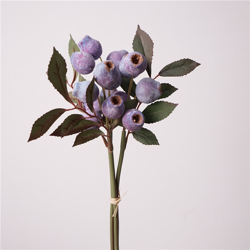 Bulk 3PCS 12" Faux Pipe Fruit Stems Artificial Lithocarpus pachylepis Fruits for Vase Fillers Boho Home Decor Wholesale