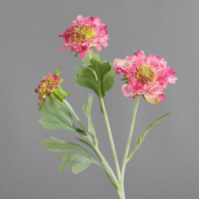 Bulk 18" Cephalaria Silk Flower Stems Ideal for Wedding & Home Decor Wholesale