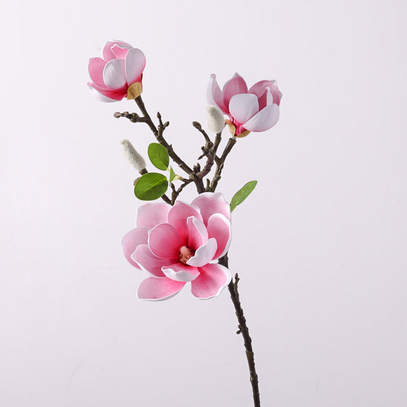Bulk 27.5 inches Tall Magnolia Spray Stem Real Touch Flowers Artificial Wholesale