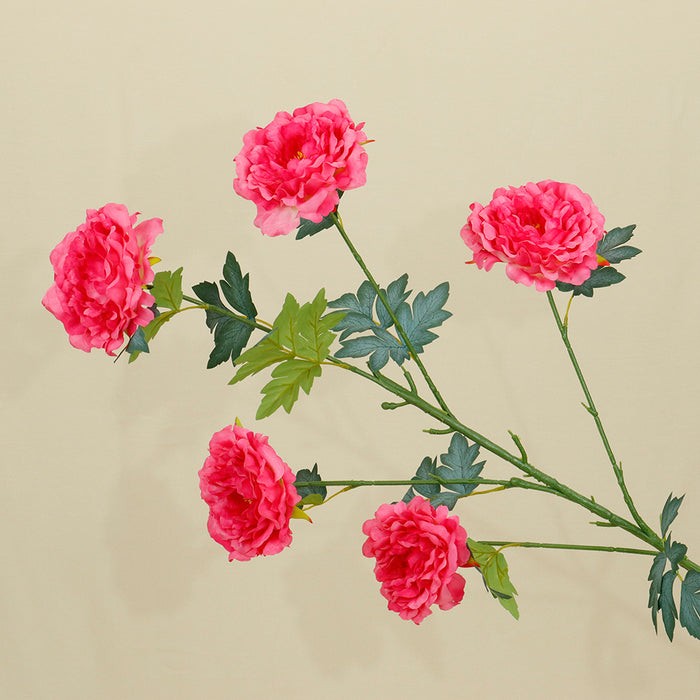 Bulk Extra Tall 50” Large Artificial Peony Flowers - Silk Faux Peonies for Home Decoration, Wedding, Living Room & Table Centerpieces Wholesale