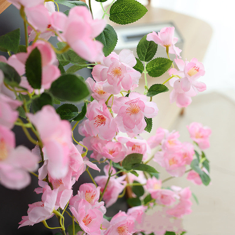 Bulk 69"Artificial Pink Cherry Blossom Vine for Spring Decor Wholesale