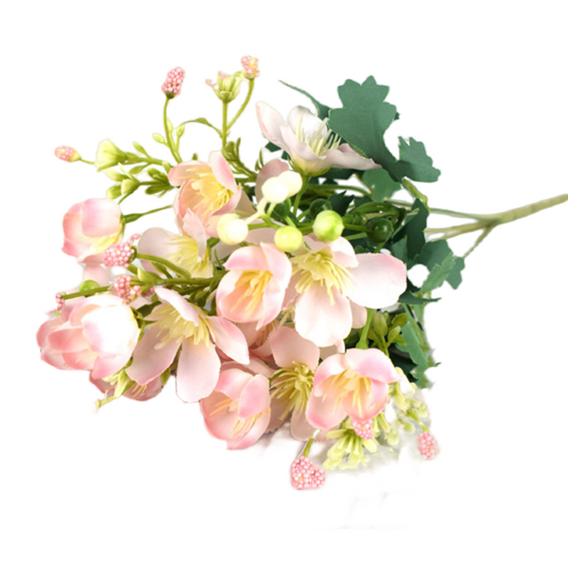 Bulk 13" Small Cherry Blossom Bush Artificial Cherry Flowers Wholesale