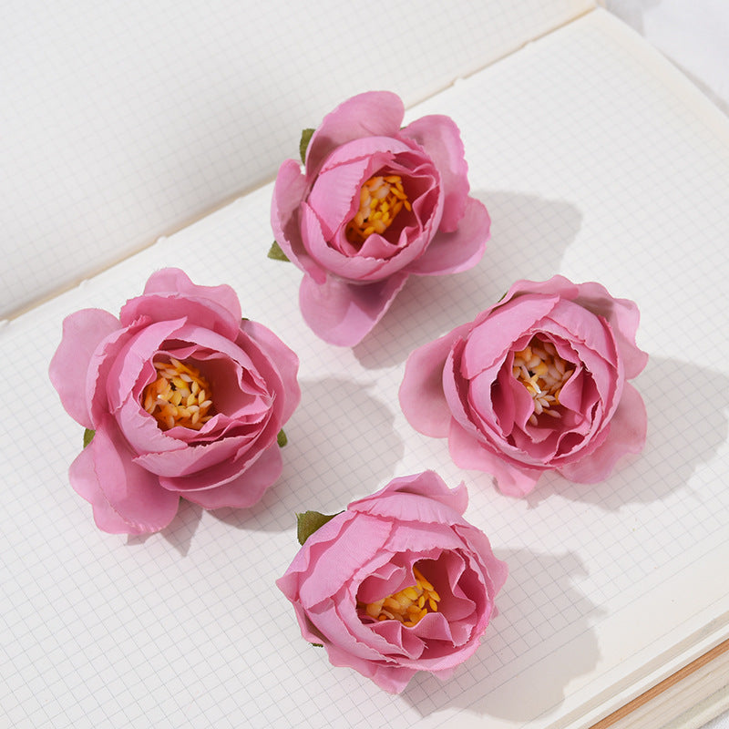 Bulk 50Pcs Mini Rose Roses Flower Heads for Crafts Wedding Centerpieces Bridal Shower Party Home Decor Wholesale
