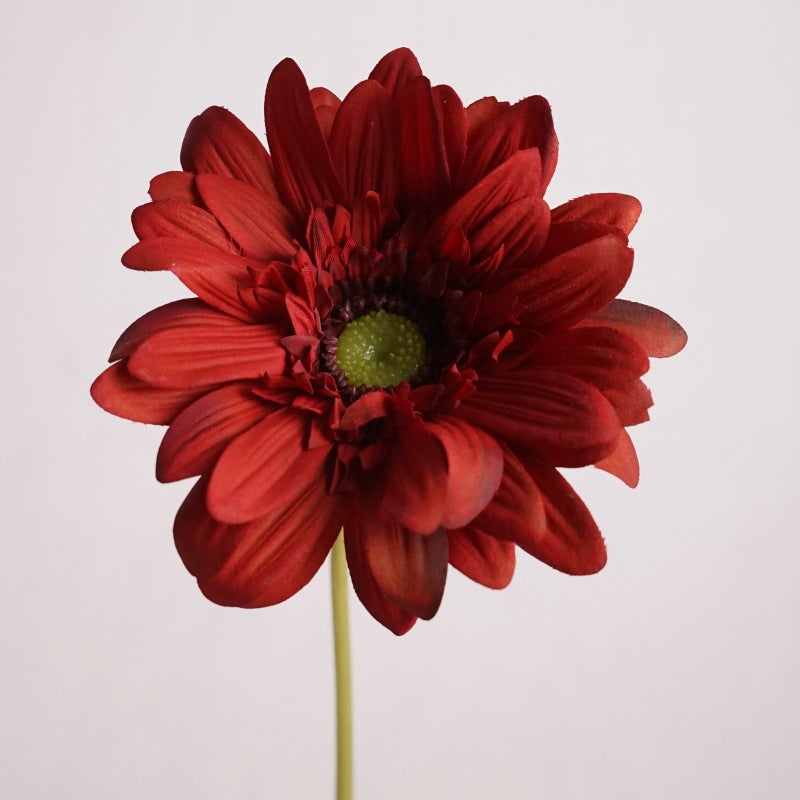 Premium 25.5" Real Touch Gerbera Daisy Stems - Lifelike Silk Floral Arrangements for Weddings & Home Decor