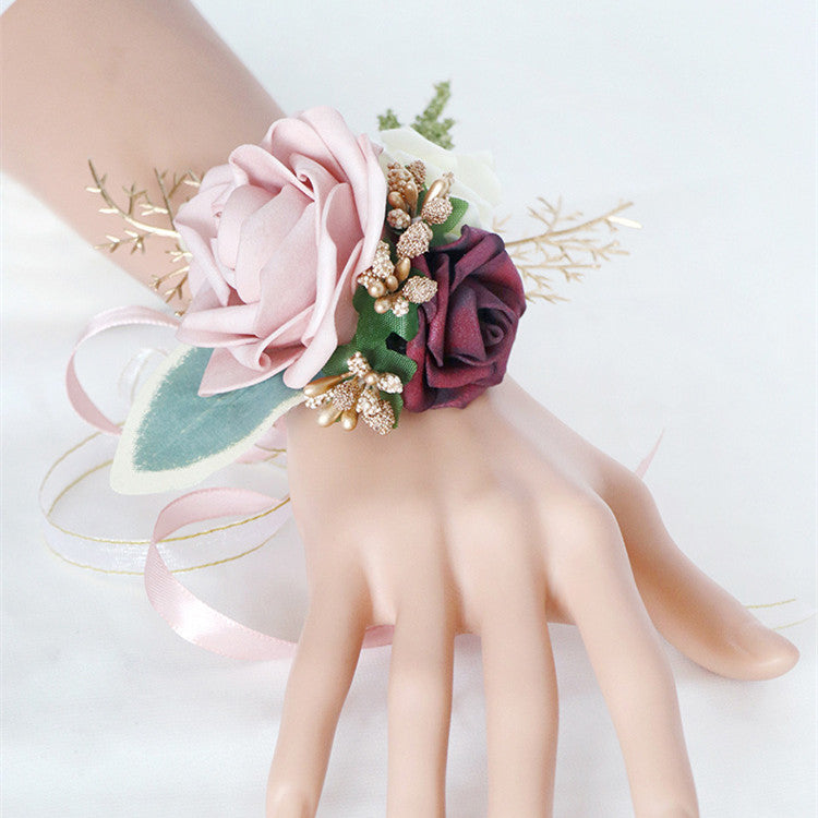 Bulk Cameo Rose Wrist Corsage Wholesale