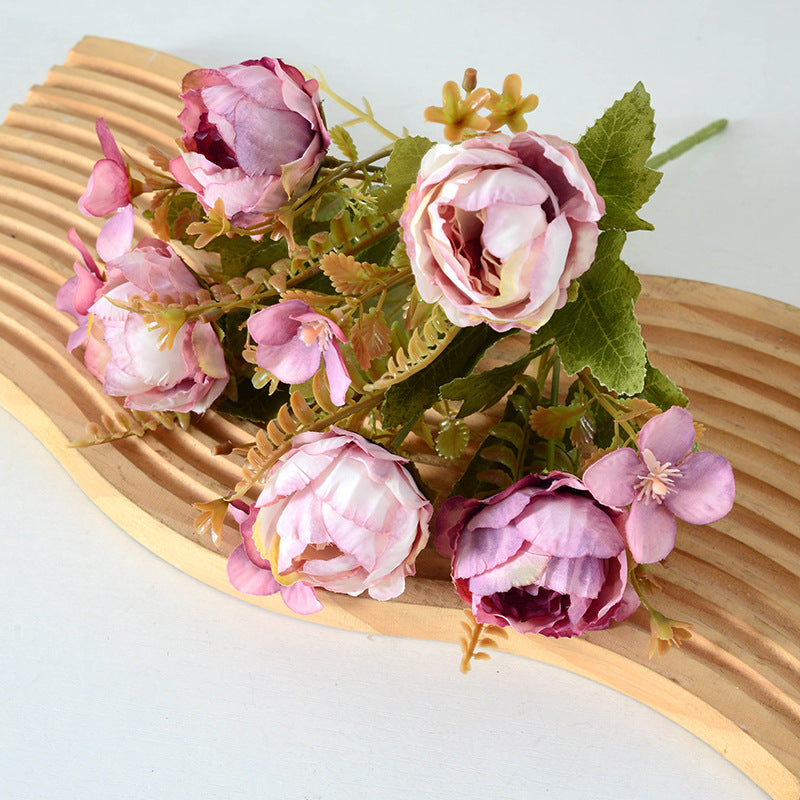 Bulk 11" Small Peony Bush Bouquet for Wedding Crafts Wholesale