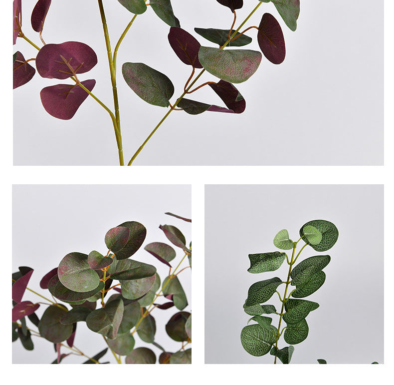 Branches d'eucalyptus artificielles de 35 pouces de hauteur, plantes botaniques, vente en gros, en exclusivité en gros