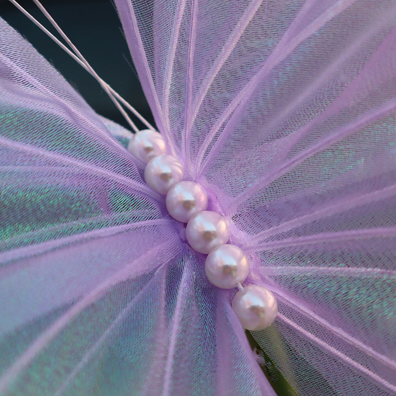 Bulk Extra Size Floral Butterfly Glitter Under The Light for Floral Arrangement Flower Head Photo Mall Prop Wholesale