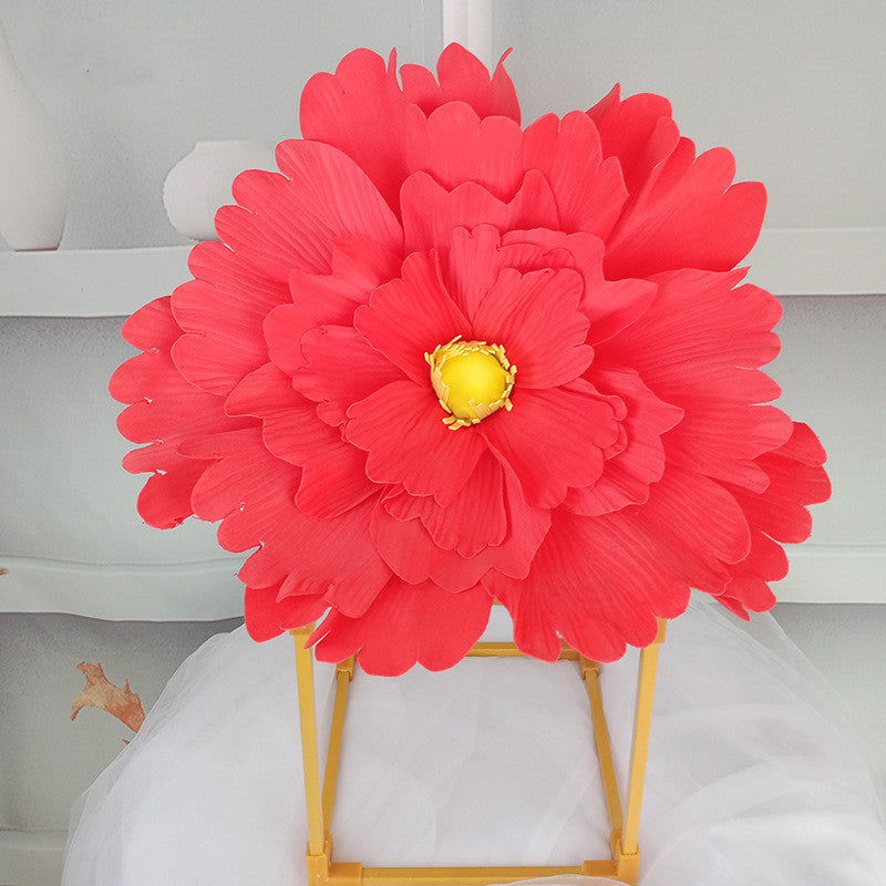Bulk Extra Size Peony Foam Flower Head Photo Mall Prop Wholesale