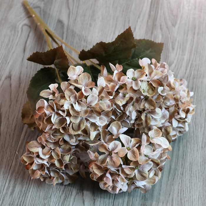 Bulk 17" Fall Flowers Hydrangea Bush Autumn Decoration Wholesale