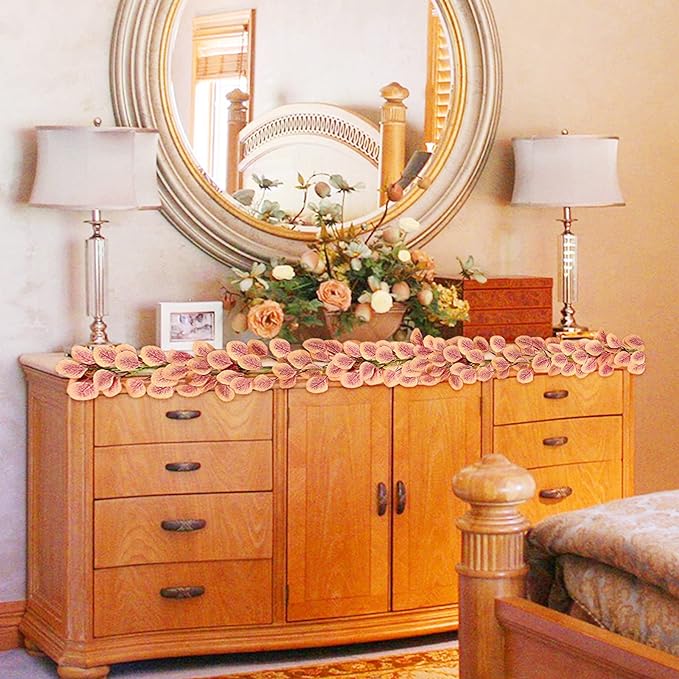 Bulk 6.5FT Artificial Eucalyptus Garland Greenery Hanging Vines for Wedding Table Runner Party Centerpiece Wholesale