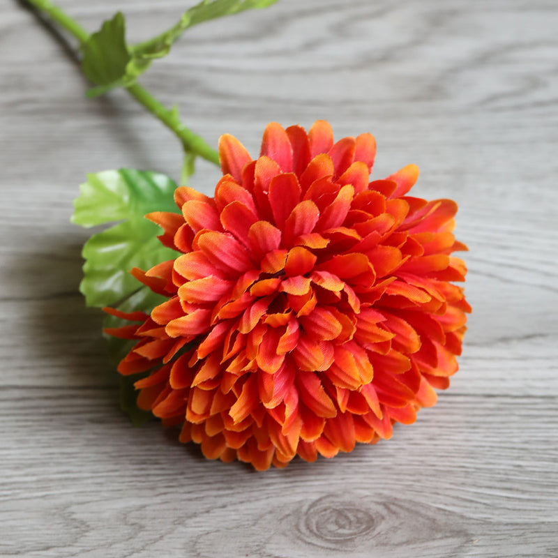 Tiges de chrysanthèmes artificiels en vrac de 18 pouces Fleurs d'automne Fausses mamans en gros