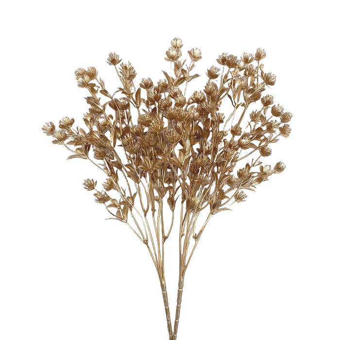 Bulk 2pcs Gold Bush Grass Faux Shrubs Plants for Indoor Outdoor Garden Wedding Table Planter Filler  Wholesale