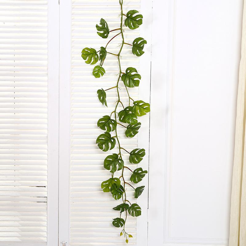 Bulk 10pcs 55ft in Total Faux Greenery Garland Tropical Leaves Garland for Outdoors and Indoors Wholesale