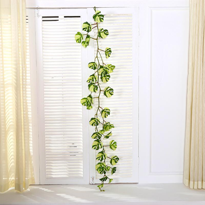 Bulk 10pcs 55ft in Total Faux Greenery Garland Tropical Leaves Garland for Outdoors and Indoors Wholesale