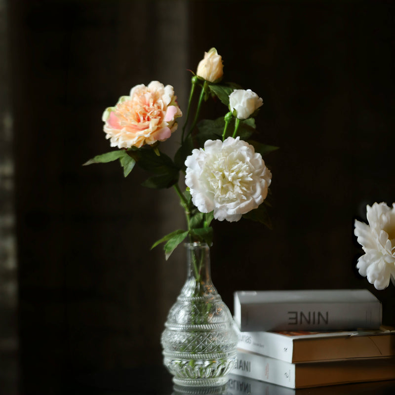 Premium Real Touch Peony Flower Stem - 25.6"