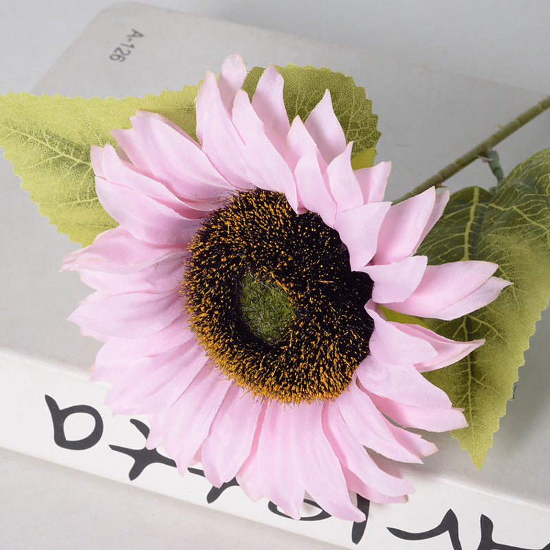 Bulk 18" Artificial Sunflower Stems Silk Flowers for Floral Arrangement Wholesale