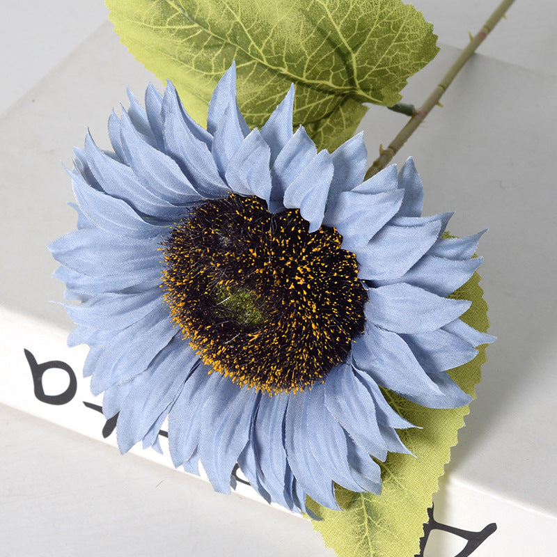 Bulk 18" Artificial Sunflower Stems Silk Flowers for Floral Arrangement Wholesale