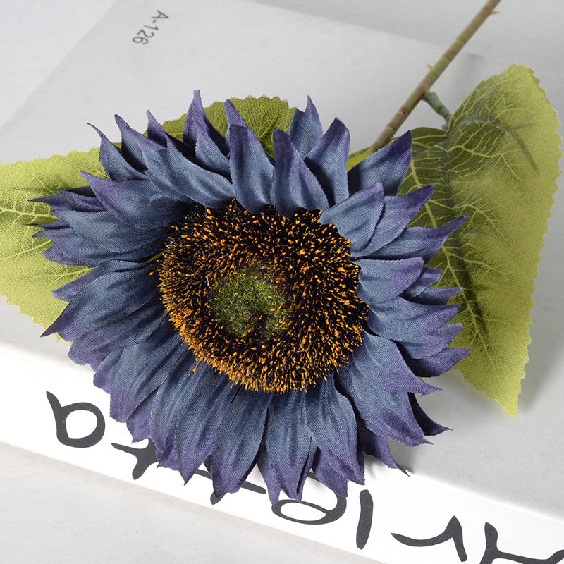 Bulk 18" Artificial Sunflower Stems Silk Flowers for Floral Arrangement Wholesale