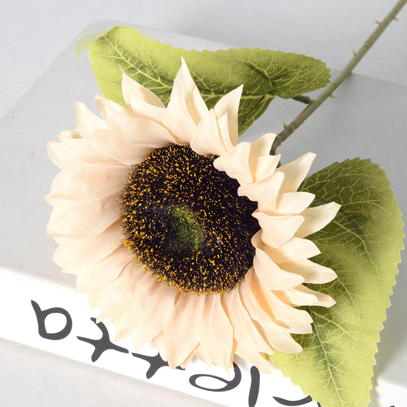 Bulk 18" Artificial Sunflower Stems Silk Flowers for Floral Arrangement Wholesale