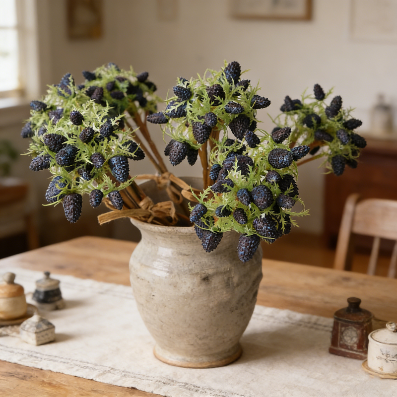 Bulk 3PCS 10" Faux Soft Rubber Berries Stems Wholesale