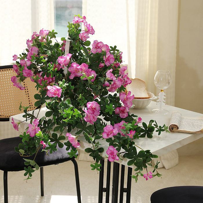 Bulk 40" Faux Hanging Azalea Bushy Flowers Rattan for Home Garden Room and Wedding Arch Decorations Wholesale