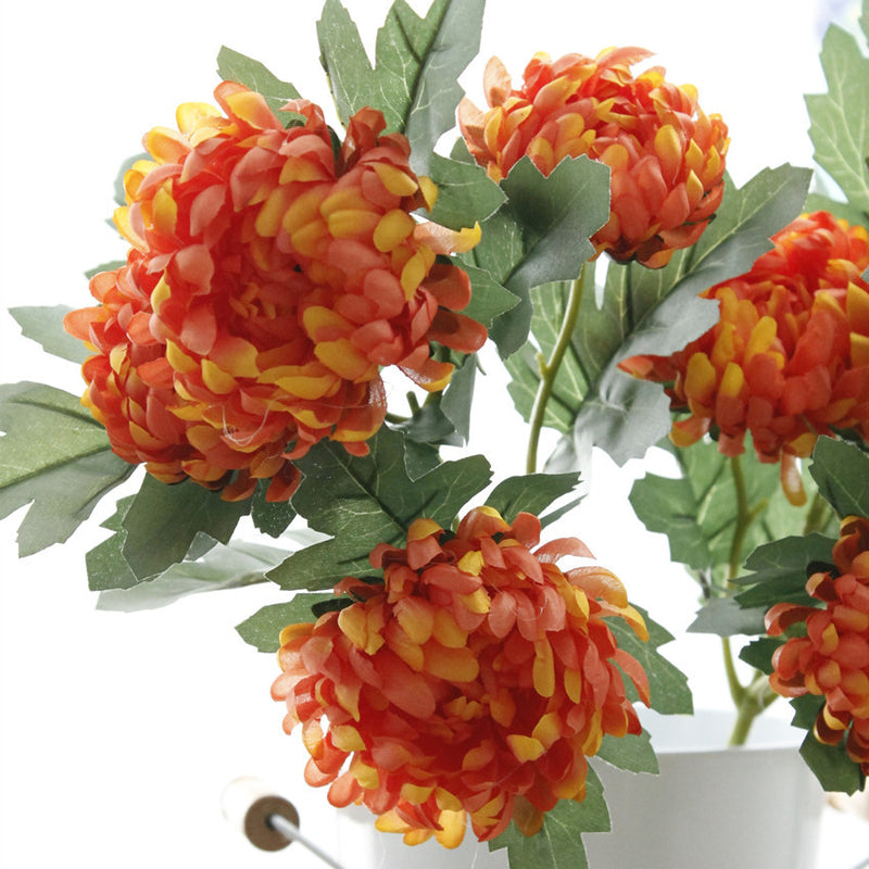 Bulk 2pcs Kiku Stems Chrysanthemum Spray Mum Branches Autumn Decoration Wholesale