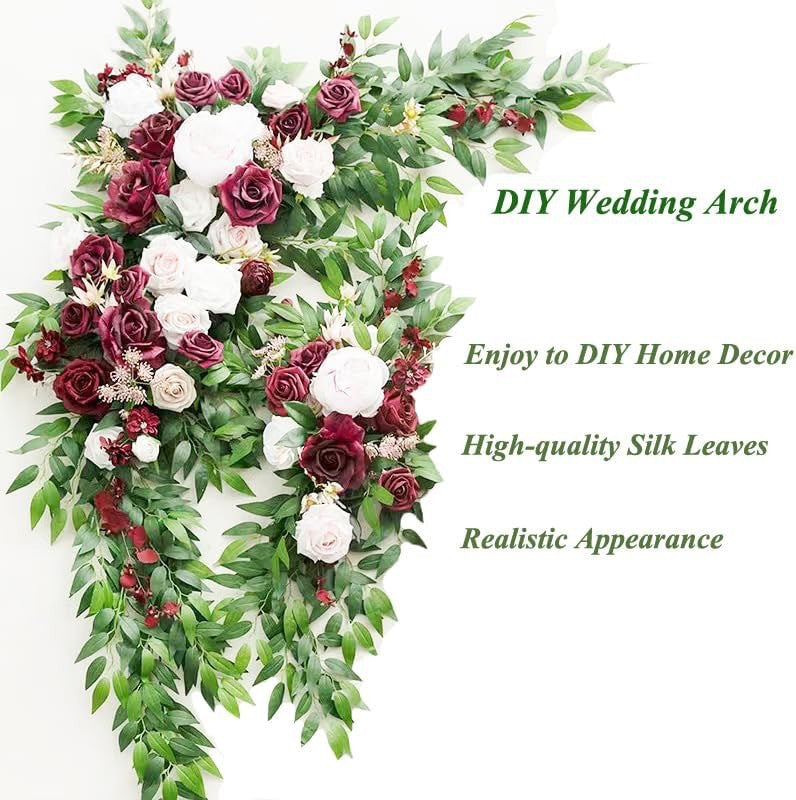 Bulk 20pcs Artificial Italian Ruscus Greenery Stems Hanging Greenery Spray for Wedding Wholesale