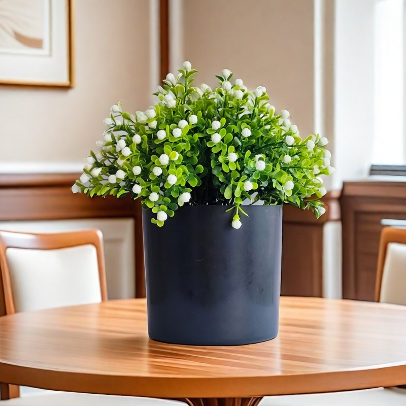 Bulk 8" Faux Potted Greenery Plants Artificial Greenery Plants in Pot Wholesale