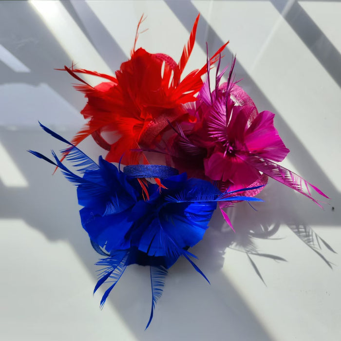 Bulk Christmas Ornaments Feather Flowers with Clip Christmas Decoration Wholesale