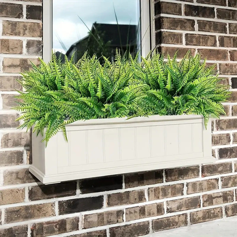 Clearance Bulk 8 Bundles Boston Ferns Artificial Fall Plants for Outdoors Fall Decorations Wholesale