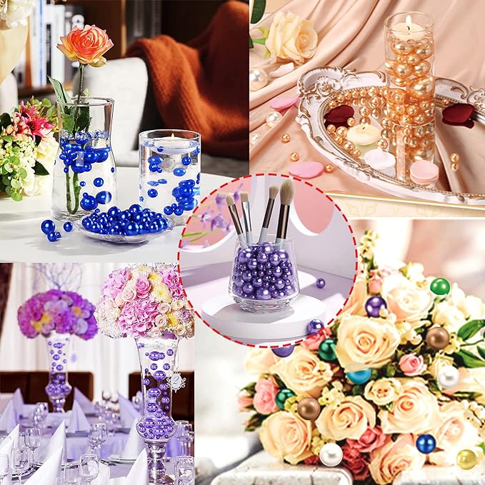 Bulk 40G Pearls Beads Flower Vase Filler Beads for Candle Wedding Centerpiece Arrangement Wholesale