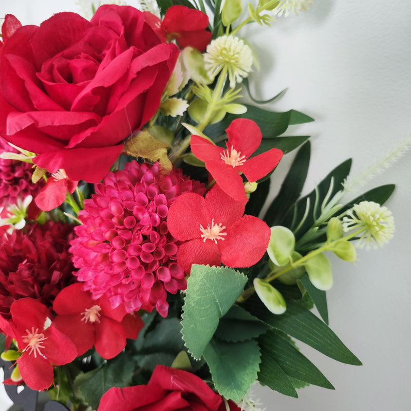 Bulk Exclusive Miss You Tiger Lilies and Mum Cemetery Flowers with Floral vase Stake for Cemetery Wholesale